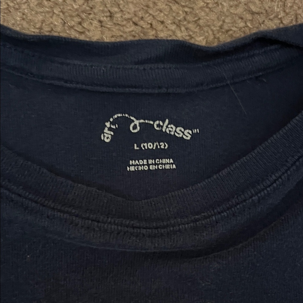 Navy blue New York embroidered T-Shirt - Picture 2 of 3